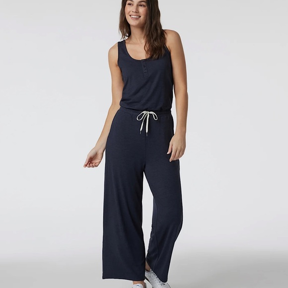 Vuori Falls Jumpsuit in Midnight Heather - Picture 1 of 9